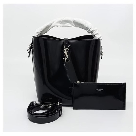SANIT LAURENT BUCKET Elegant Black Women's Bag - Picture 5 of 16